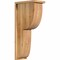 Ekena Millwork Crestline Rough Sawn Corbel w/Backplate, Western Red Cedar, 8"W x 14"D x 30"H COR08X14X30CRE01RWR - alternate 1